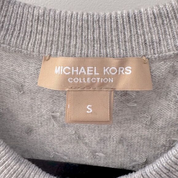 Michael Kors Collection 100% Cashmere Crystal Embellished Heavy Sweater Sz S - Picture 3 of 7